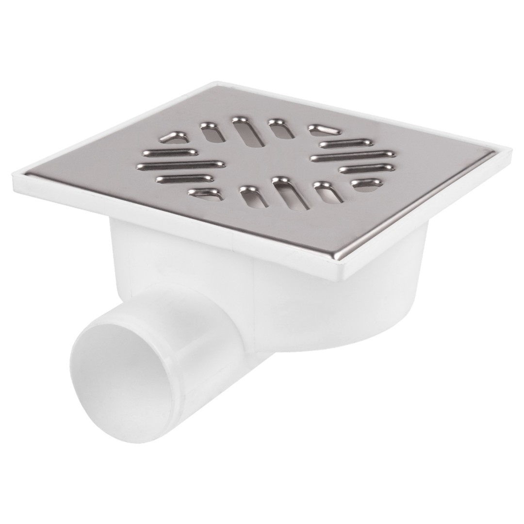 Трап гориз. D50 "сухой" затвор реш. нерж. сталь 150х150 (нагрузка max 300кг)