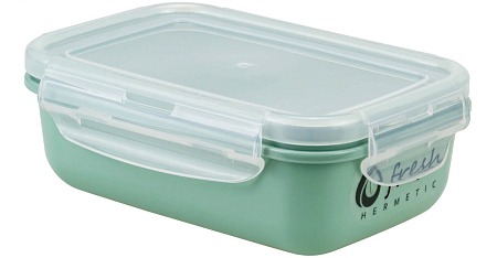 Емкость д/продуктов "Фреш" 1,4л прямоуг. Фисташковый (16) М1424