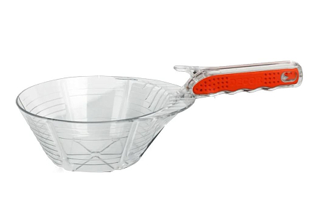 Ковш строительный DECOR 1,1 л, пластиковый, прорезиненная ручка (8шт/24шт)