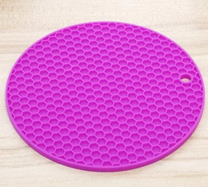 Подставка под горячее, 891-298 силикон, d18см, "Соты" 4 цв.