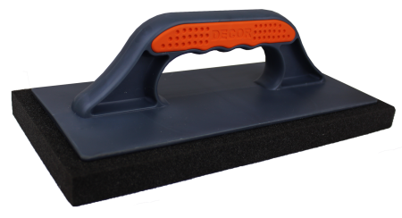 Терка DЕCOR, 2К, 280х140 мм, мелкопористый черный поролон (5шт/уп)