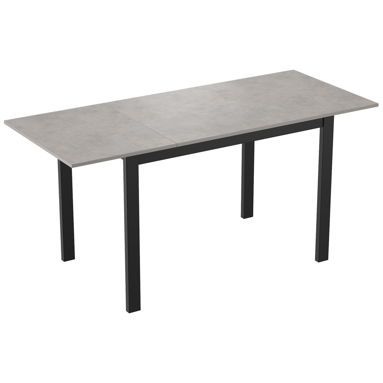 Стол Бейсик-3 бетон/чёрный