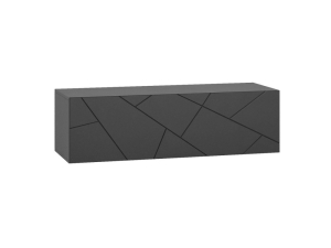Тумба 1дв.  ШЕРЛОК 1200 ДСП Графит серый/МДФ Графит