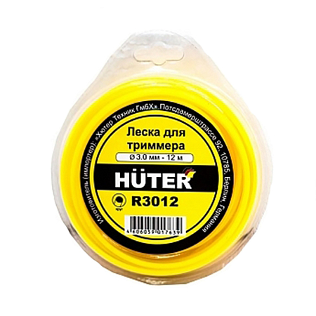 Леска для триммера R3012, диаметр 3,0 мм, длина 12 м(круг)