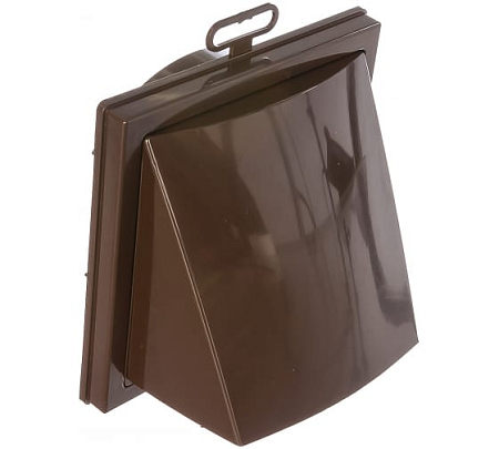 Выход стенной вытяжной с обратным клапаном 150х150 с фланцем D125, ASA. кор (20)