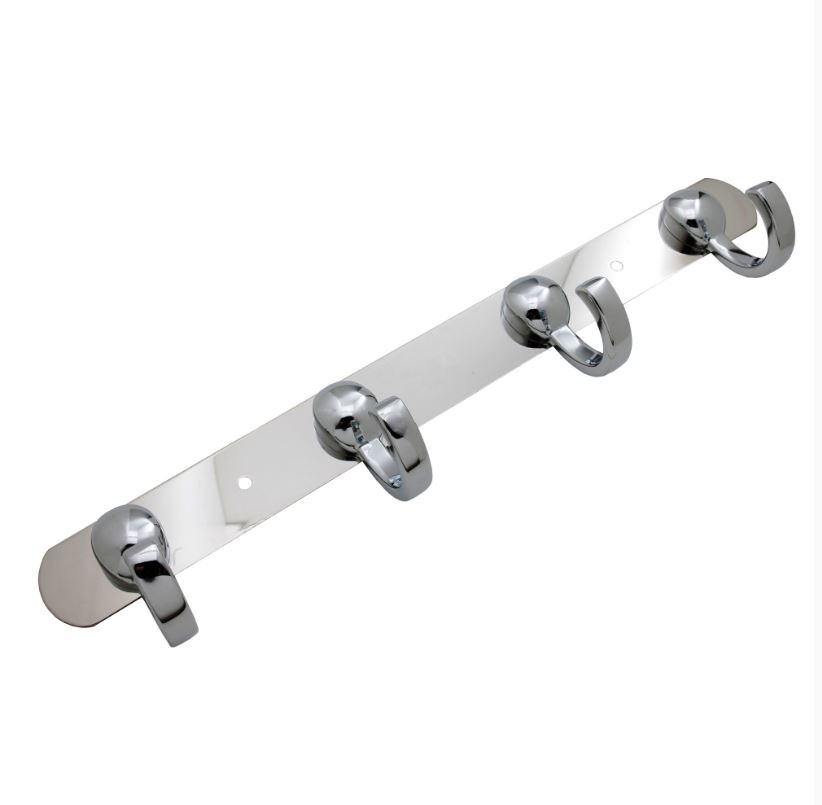 Крючок на планке Delphinium четверной "2053", хром							