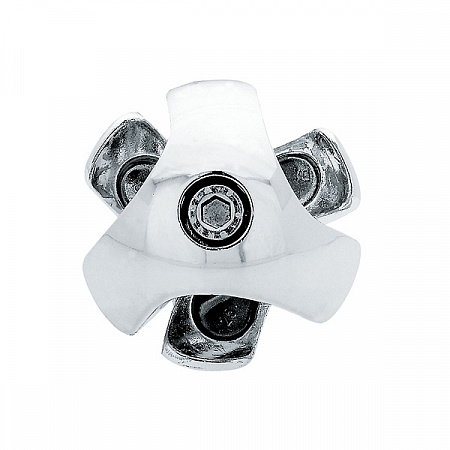 Держатель краб для 3-х труб Tech-Krep, хром, правый (1 шт) (5)