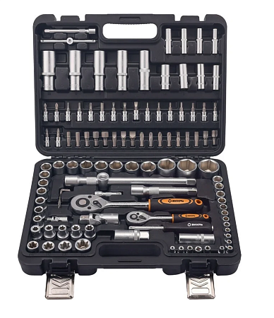 Набор инструментов, 1/2", 1/4", в кейсе 108 предм Вихрь