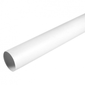 Труба круглая ТКф. "ПС" 100 0,5 -белый*2(3) RAL 9003 пурал 2 м.