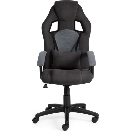 Кресло DRIVER [кожзам, черный/серый, 36-6/TW-12]