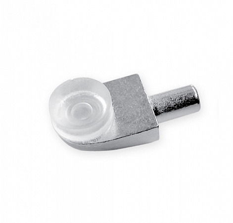 Стеклодержатель d5 мм с присоской прямой никель (4 шт) (10)