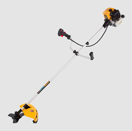 Триммер бензиновый DR-43, 43 см3, неразъемная штанга, состоит из 2 частей// Denzel