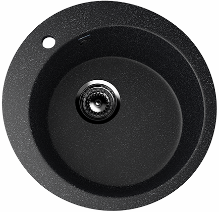 Мойка Ulgran U-405 кругл 495мм черн 308(_1_)