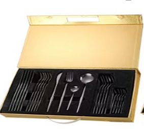 Набор столовых приборов "Джули" 24 предмета, графит