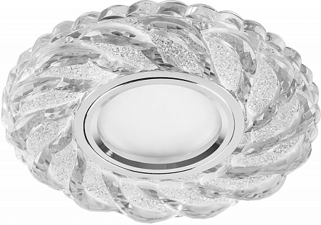 Светильник точ. Прозрачный хром CD935 4000K, MR16 50W G5.3(_50_)***