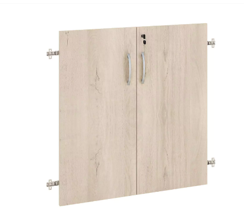 Двери ЛДСП 2 секции с замком 750х790