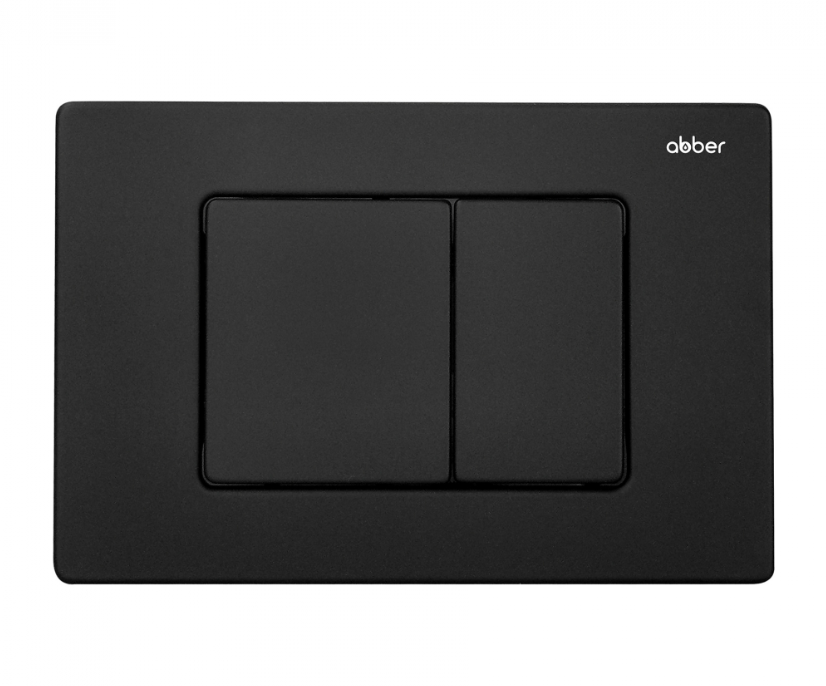 Кнопка смыва ABBER AC0120MB черная матовая