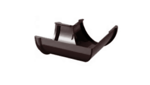 Угол желоба наружный D125 (ПЛД-02-8017-0,6) шоколадно-коричн