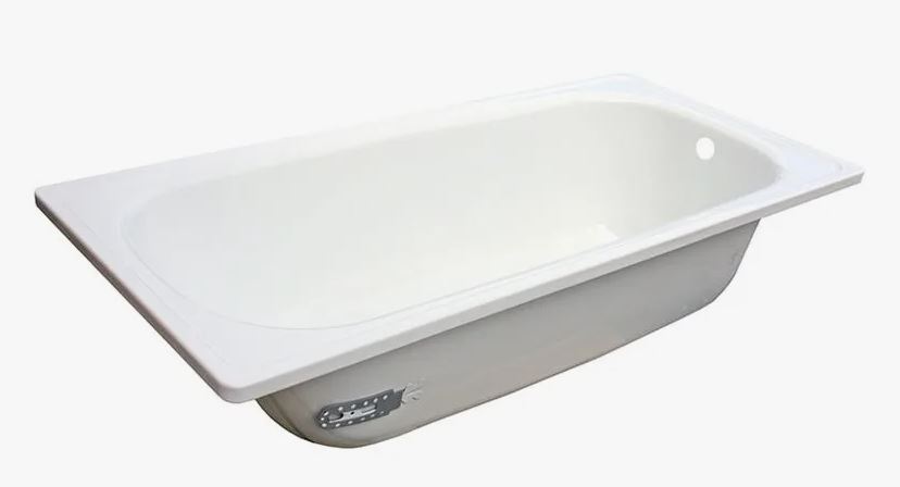 Ванна стальная эмалированная 130*70*40 ANTIKA с опорной подставкой (белая орхидея) с рантом(_1_)