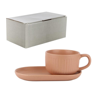 Чайная пара "Безмятежность" 240мл, цв.бежевый, в п.у.