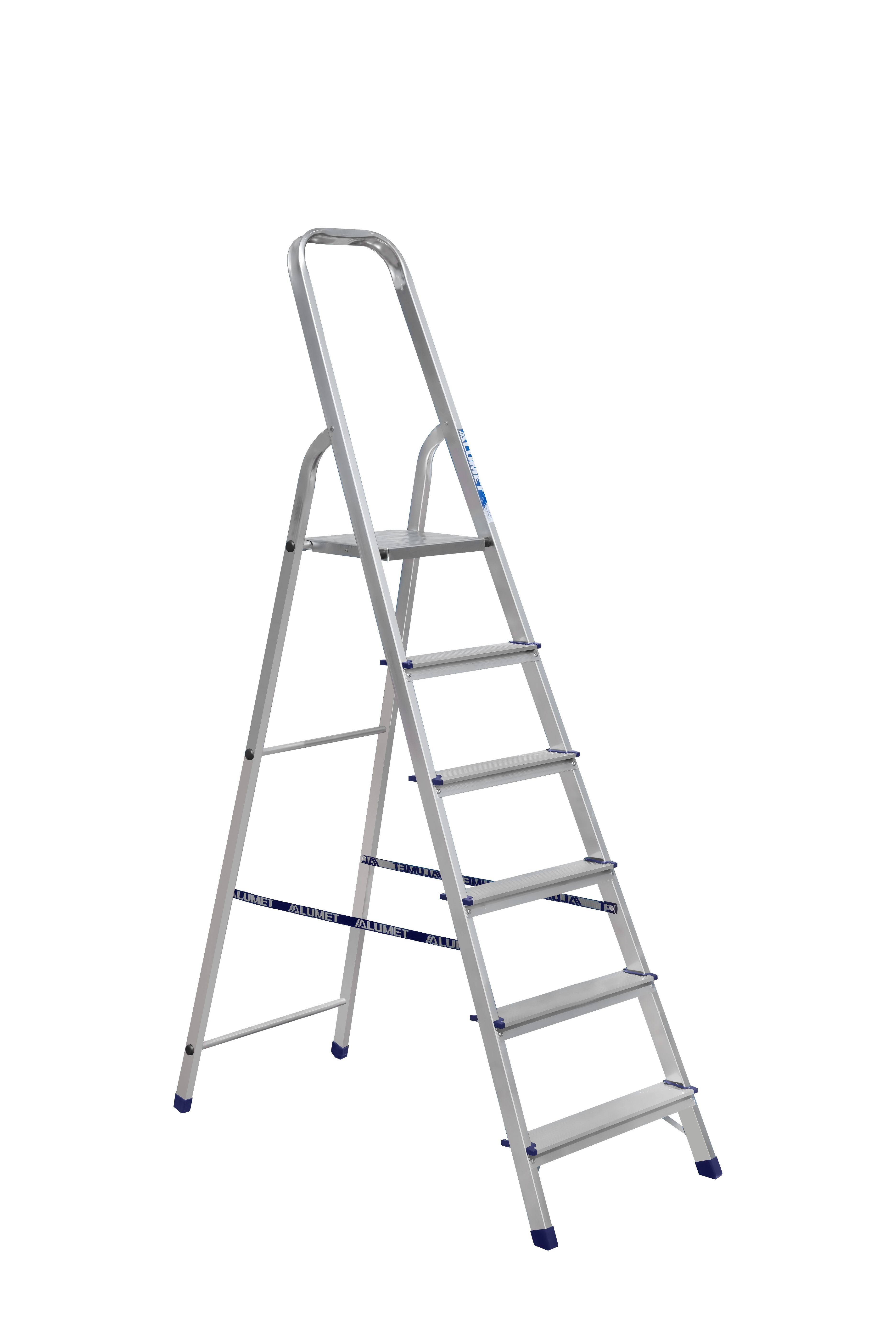 Стремянка, 6 ступеней, алюминиевая