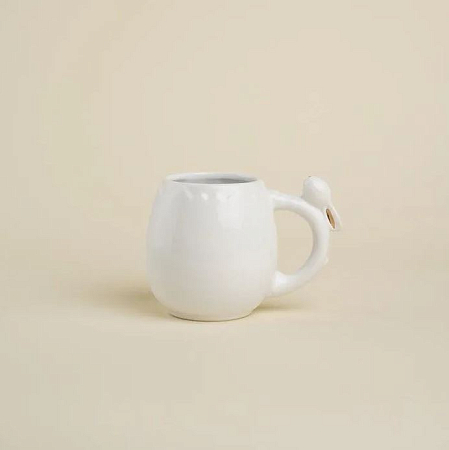 Кружка SL Home «Пасхальные кролики», 500 мл, керамика, белая													