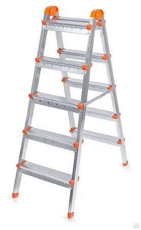 Стремянка Perilla стальная двухсторонняя  5+5 ЯРУС (1)