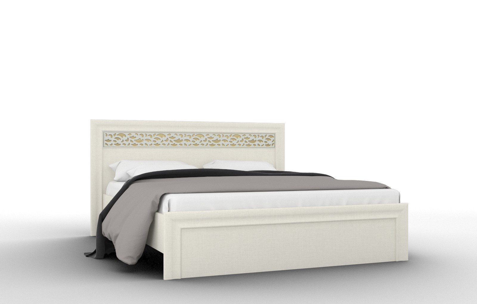 Кровать без п/м TWIST Кр-03 (1600), твист, Серебро