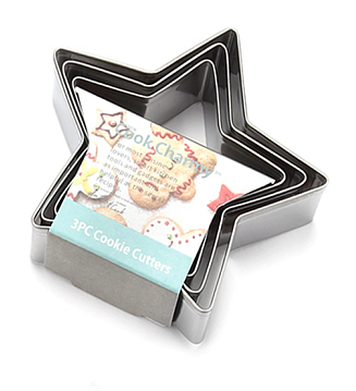 Набор формочек для печенья "Звезда" 3шт. "Cook Charmy"