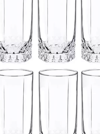 Стакан 290 мл, стекло, 6 шт, Pasabahce, Side, 42439B