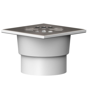 Трап вертик D110 "сухой" затвор нерж. сталь 150х150 нагрузка max 300кг (24)