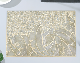 Салфетка сервировочная 30*45 см Пальмы, золотая