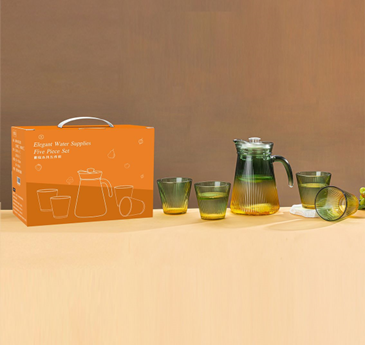 Набор графин 1,3 л и 4 стакана 0,25 л Lake