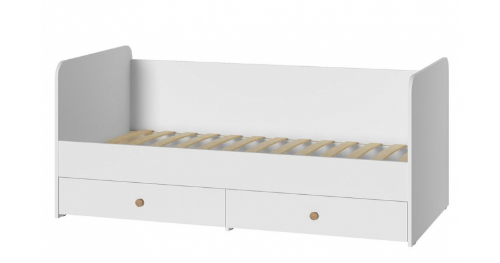 Кровать Джастин 11.55 (Белый PE шагрень)