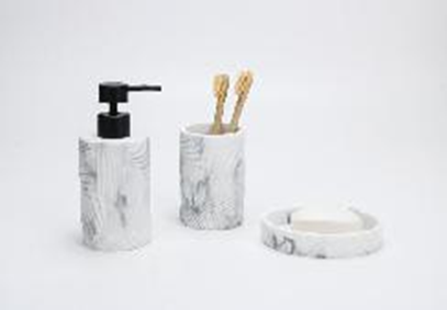 Набор аксессуаров для ванной Marble 3 пр. полирезина
