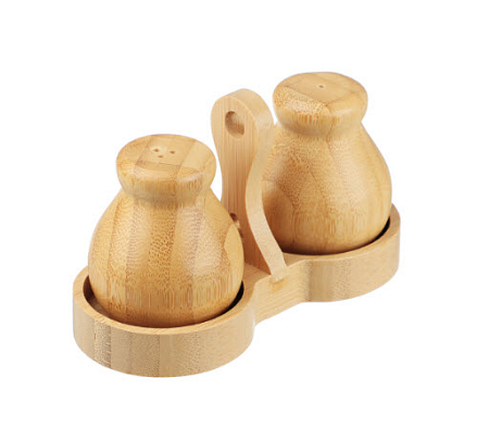  Набор для специй на подставке 3 пр., бамбук, 15.8х7.3х9см, SATOSHI