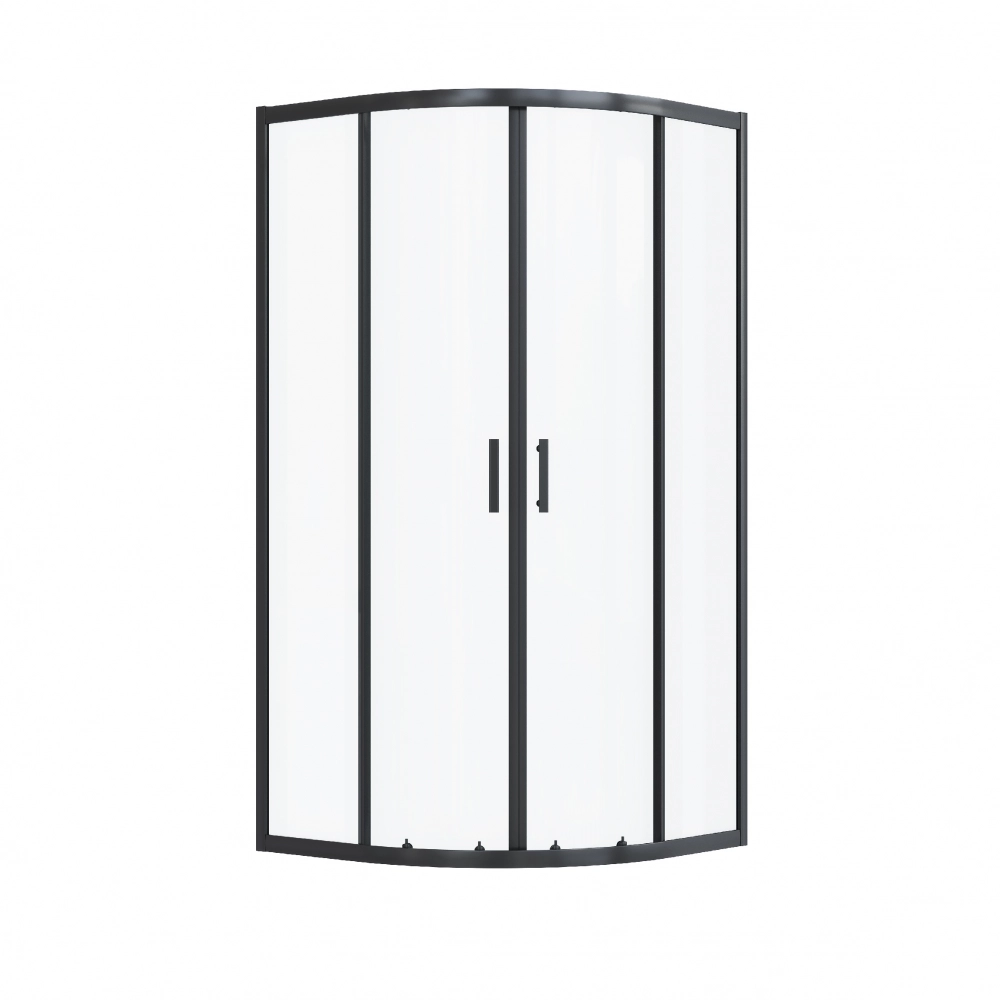 Душевое ограждение Вэлия 90*90*195 полукруг. черный