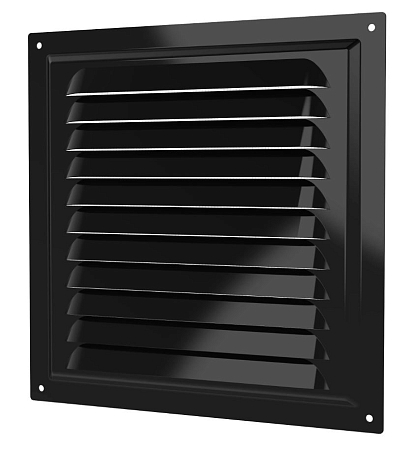 Решетка вентиляционная МЭ сетка 200х200 окраш.сталь Black ERA (50)