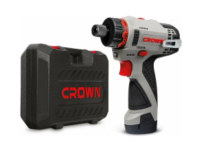 Аккумуляторная дрель-шуруповерт CROWN CT21072HBX-2 BMC 12В, 2*2,0Ач, 19/30Нм, кейс
