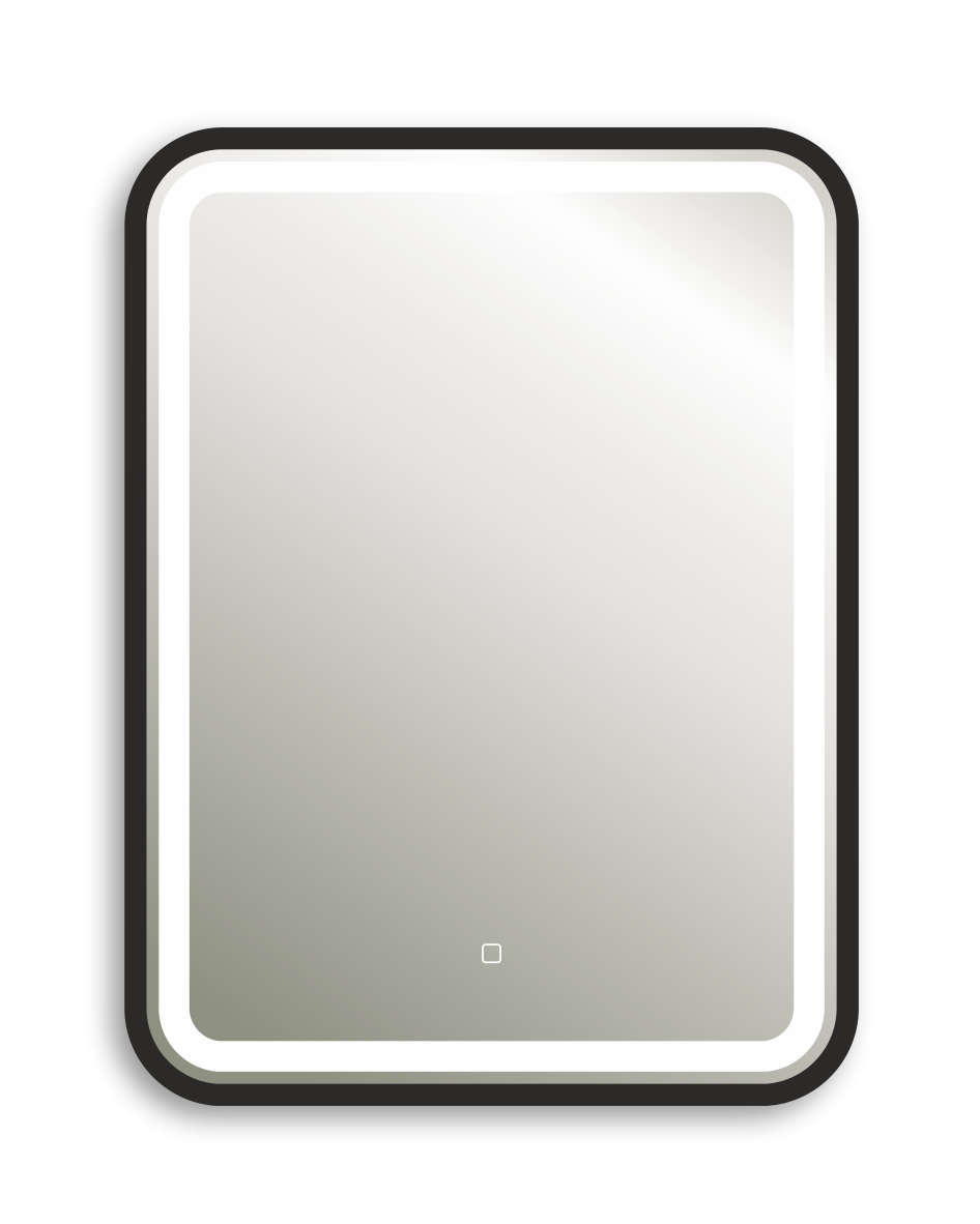 Зеркало "Мальта - лофт" 600х800 (фронтальная подсветка,сенсорный выключатель, рама пластик)									