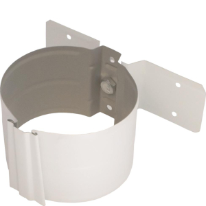 Держатель кр./трубы дерево "ПС" 100 0,5 -белый*2(3) RAL 9003 пурал