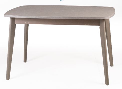 Стол Камелот-2 1250(550)840 LM0814 Камень латте (Эвора латте), подстолье 4H-10 латте