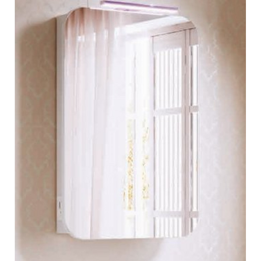 Шкаф зеркальный Monaco 55 (белый) (1)