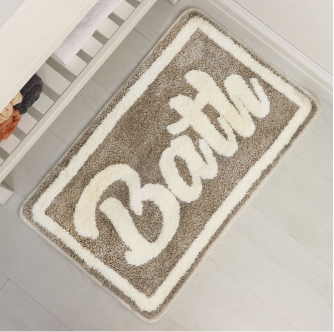 Коврик для ванной и туалета SAVANNA Bath, 50×80 см, бежевый