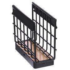 Держатель для салфеток, 14x12,5x6 см, черный металл, дерево VETTA***