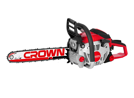 Пила цепная бензиновая CROWN CT20198-16 40.2сс, шина 16”, цепь 3/8"-0,050"/1,3мм, 56з, 22м/с, EasySt