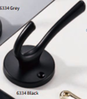 Крючок "6334" черный (300)