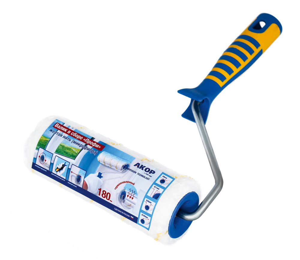 Валик с ручкой ПРОФИ 240 Микрофибра ж/нить  Акор (20)