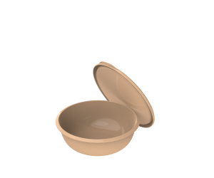 Миска "Шарм" 1,3л с/кр Какао (50) АП 579