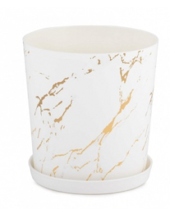 Кашпо "Мрамор" D142мм 1,8л (30/25) М8377